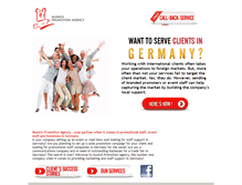 Tablet Screenshot of munich.berlin-promotion-agency.com
